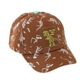thumbnail image 1 of Gelikeya Toddler Baseball Cap for Boys Girls Adjustable Cotton Hat Dinosaur Prints Kids Summer Sun Protection Cap (Coffee, 2-8 Yearss), 1 of 5