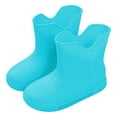 thumbnail image 1 of Gelikeya Toddler Boy Rain Boots Light Up Light Up Natural Rubber Boots Back To School Shoes (Blue, Size 5-5.5 Years), 1 of 4
