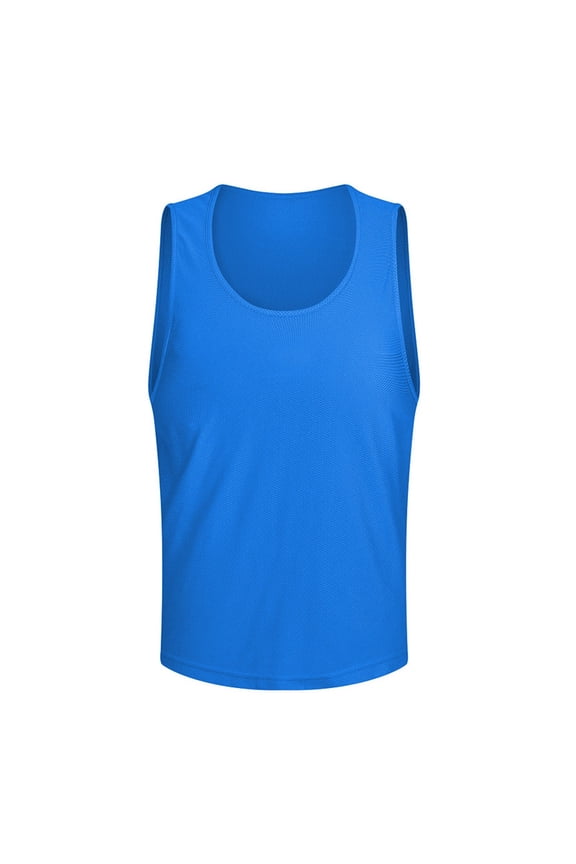 Toddler Boys Tank Tops 4T-5T Solid Color Basketball Baseball Soccer Casual Breathable Undershirts Kids Training Vest Blue 3-9 Years