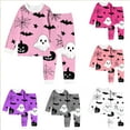 thumbnail image 1 of Gelikeya Toddler Halloween Pajamas Kids Boys Girls Cotton Pjs Casual Wear Sleepwear Loungewear Outfits (Hot Pink, 2-3 Years), 1 of 4