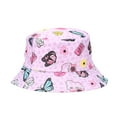 thumbnail image 1 of Gelikeya Toddler Baby Bucket Hat Size 1-5T Cute Cartoon Boys Girls Sun Hat Kids UPF 50+ Sun Protective Child Summer Beach Hats Z02-Light Purple, 1 of 5