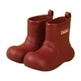 thumbnail image 1 of Gelikeya Toddler Rain Boots Big Eyes Design Outerwear Rain Boot Back To School Shoes Cowgirl Boots (Rainwear, Red, 9-10 Years), 1 of 6