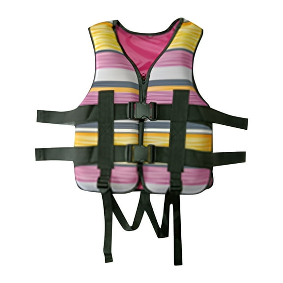 Gelikeya Toddler Swim Vest for 2 Year Old Kids Life Jacket Buoyancy Swimsuit Adjustable Safety Strap Toddler Floaties 30-50 lbs Hot Pink 5-8 Years