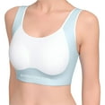 thumbnail image 1 of Gelikeya Training Bras for Girls 12-14 Seamless Wireless Sport Bra Soft and Comfortable Underwear Camisole Crop Tops Cotton Padded Bralette(Tweens, Blue, 13-16 Years), 1 of 6