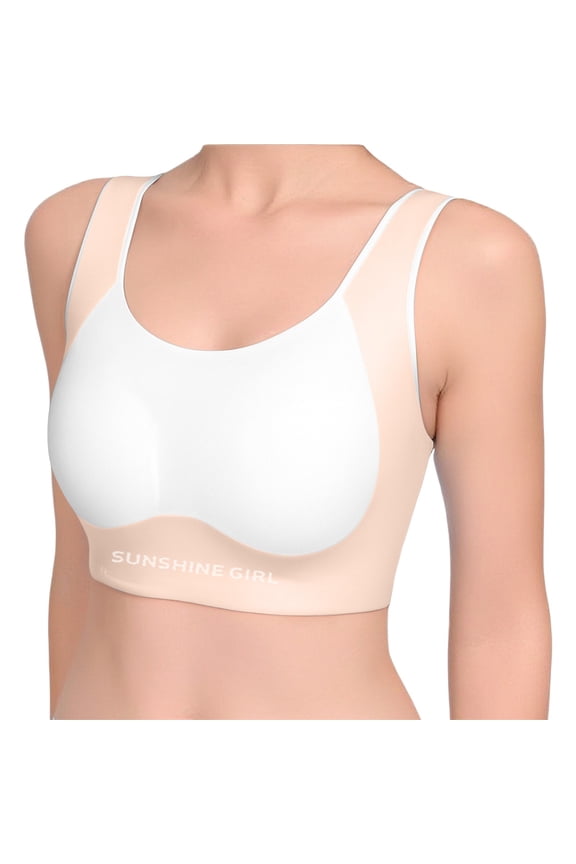Training Bras for Girls 12-14 Seamless Wireless Sport Bra Soft and Comfortable Underwear Camisole Crop Tops Cotton Padded Bralette(Tweens, Pink, 11-14 Years)