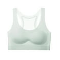 thumbnail image 1 of Gelikeya Training Bras for Girls 8-16 Solid Color Padded Sports Bra Seamless Soft Comfortable Cotton Bras(Tweens, Light Green, 10-13 Years), 1 of 2