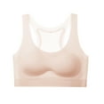 thumbnail image 1 of Gelikeya Training Bras for Girls 8-16 Solid Color Padded Sports Bra Seamless Soft Comfortable Cotton Bras(Tweens, Light Pink, 9-12 Years), 1 of 2