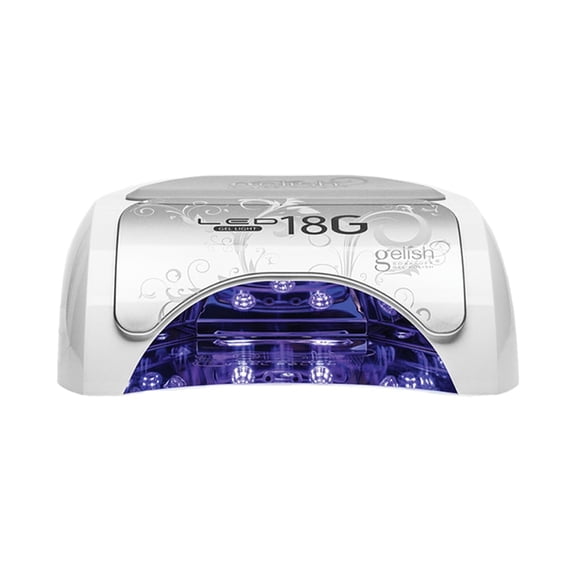 Gelish 18G Classic LED Light - Professional Nail Curing Lamp for Home or Salon Use, Fast-Drying 36W, Corded, SafeLight Technology, Ergonomic Design, Pedicure-Friendly.