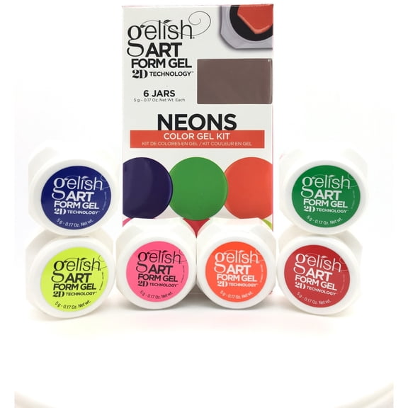 Gelish Art Form Gel 2D Technology Neons Color Gel Kit