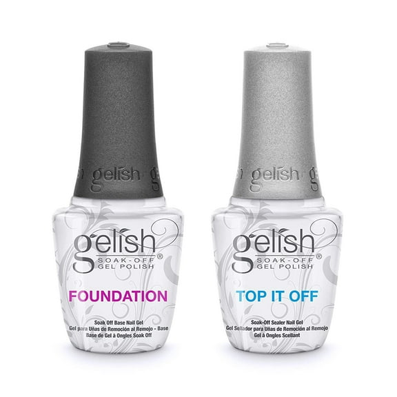 Gelish Dynamic Duo Soak Off Gel Nail Polish - Foundation Base and Top Sealer