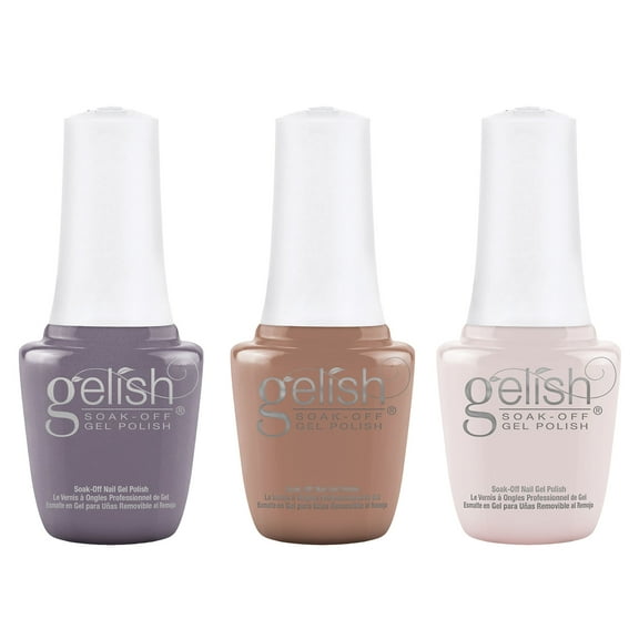 Gelish Fall 2022 Plaid Reputation Set Soak Off Gel Nail Polish, 3 Pack