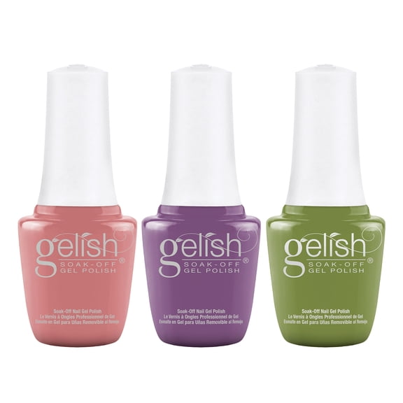 Gelish Mini Spring 2023 Pure Beauty Nail Polish Bottle Manicure Set, 3 Pack