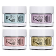 Gelish Mini Xpress Dip 9 G ColorFusion Nail Dip Powder Jar Set, 4 Pack