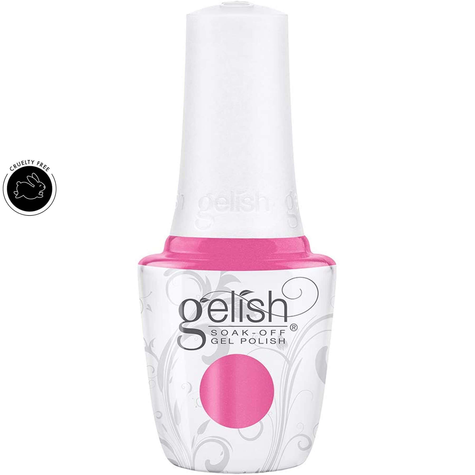 Gelish Soak Off Gel Polish "B-Girl Style" - Neon Pink Pearl, 15 mL | .5 fl. oz.