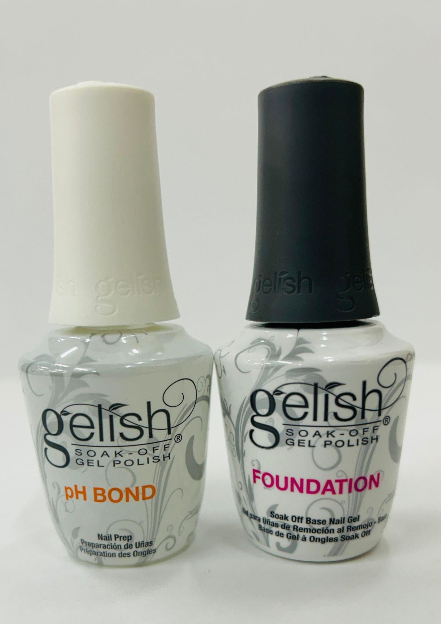 Gelish Soak Off Gel Polish - FOUNDATION & pH BOND ( Combo Pack )
