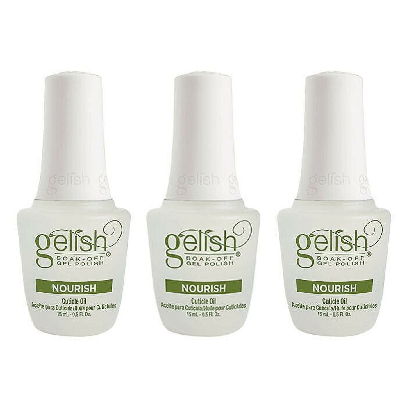Gelish SoakOff Gel Polish Nourish Cuticle Oil 0.5 oz Pack Of 3
