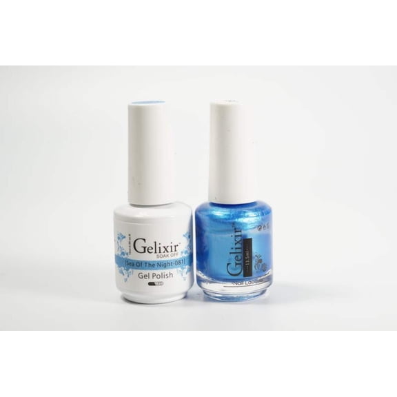 Gelixir Nail Polish Gel Matching Lacquer Sea Of Night 1 PK #081