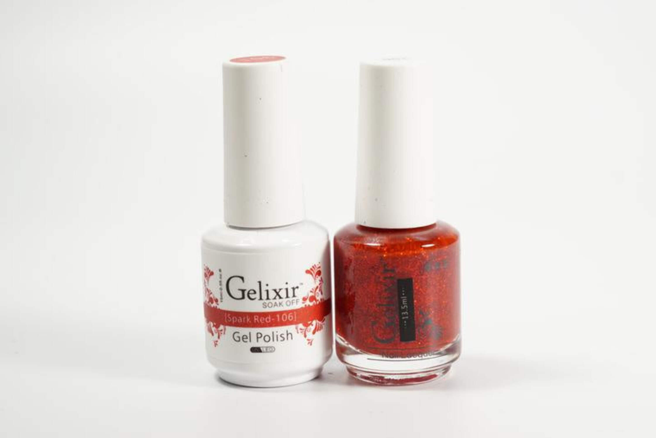 Gelixir Nail Polish Gel Matching Lacquer Spark Red 1 PK #106 - Walmart.com