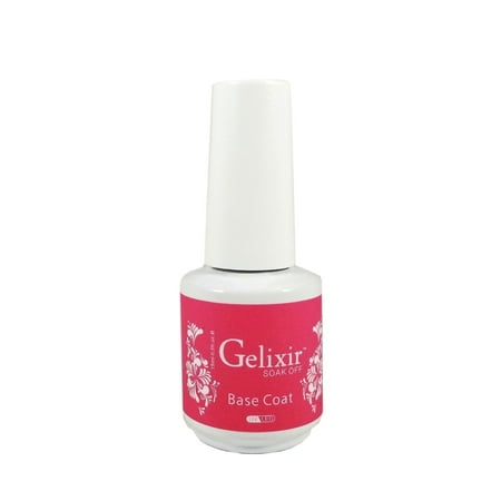 Gelixir Soak Off Gel Base Coat .5 oz / 15 mL