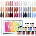 thumbnail image 1 of Gellen Dip Powder Nail Kit, 24 Colors Nude Pink Purple Blue Glitter Dip Nail Powder Kit, Nail Art All Season Series Dip Powder Set DIY Salon Home Gift for Women, 1 of 8