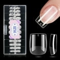 thumbnail image 1 of Gellen Extra Short Square Fake Nail Tips for Press on Nails, 504Pcs Soft Gel Tips for Nail Extensions Full Cover Pre-shaped 12 Sizes Clear False Nails for Nail Art, 1 of 9