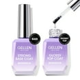 thumbnail image 1 of Gellen Gel Base and Top Coat Set, 2Pcs 18ML No Wipe Glossy Gel Top Coat, Clear UV Base Coat Gel Nail Polish, Soak Off Nail Lamp Gel Base Top Coat Nail Art Home Manicure, 1 of 9
