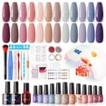 thumbnail image 1 of Gellen Gel Nail Polish Kit, 12 Colors Classic Nudes Gel Polish Starter Kit - with 72W UV/LED Nail Lamp & Nail Base Coat & Glossy & Matte Top Coat Salon Manicure Set, 1 of 11