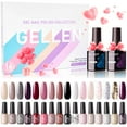 thumbnail image 1 of Gellen Gel Nail Polish Kit, 16 Colors Gel Polish Classic Wine Purple Soak off Nail Gel Polish Set with Top and Base Coat, UV Nail Gel DIY Salon Nail Art Valentine Gift for Women, 1 of 10
