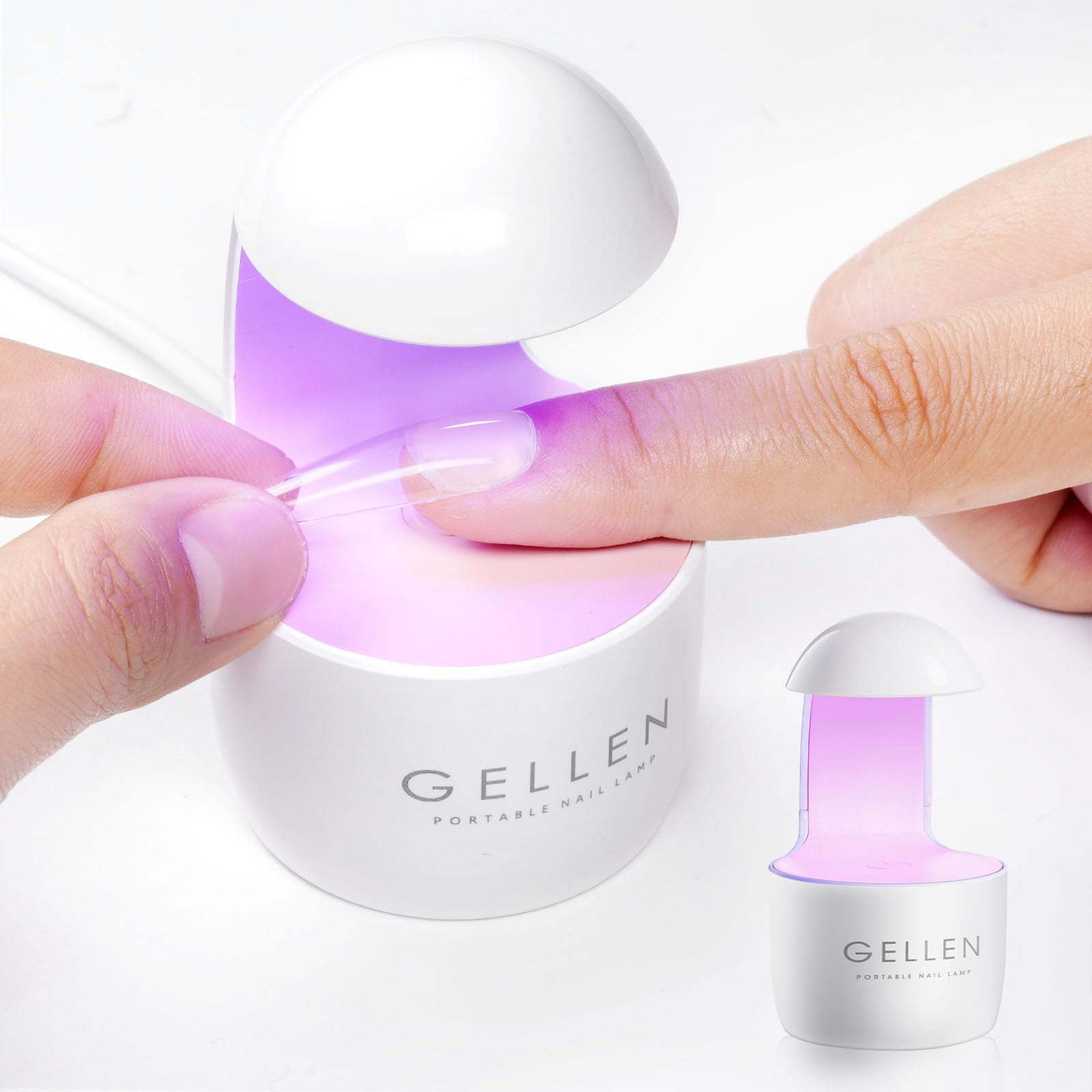 Gellen Mini UV Light for Gel Nails, Small UV Nail Lamp for Easy and