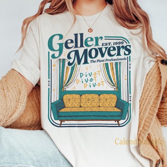 Geller Mover Comfort Color Tee, It's Friend Giving Tee, Thanksgiving Shirt, Turkey Christmas Shirt, Tv Show Quotes, Geller Friendsgiving