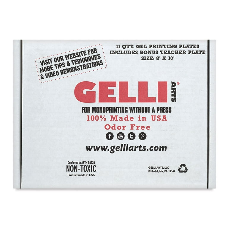 Gel Arts Gel Printing Plate For Printmaking Reusable Monoprinting