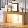 thumbnail image 1 of Gelloan 63" Long Console Table, Wooden Narrow Rectangular Sofa Table Behind Couch, Farmhouse Entryway Table for Entrance, Hallway, Living Room,Brown, 1 of 6