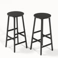 thumbnail image 1 of Gelloan Bar Stools, Barstools Set of 2,Counter Height Barstools,27.7" Bar Stools for Kitchen Island, Industrial Bar Chairs, for Dining Room, Kitchen, Bar,Black, 1 of 6