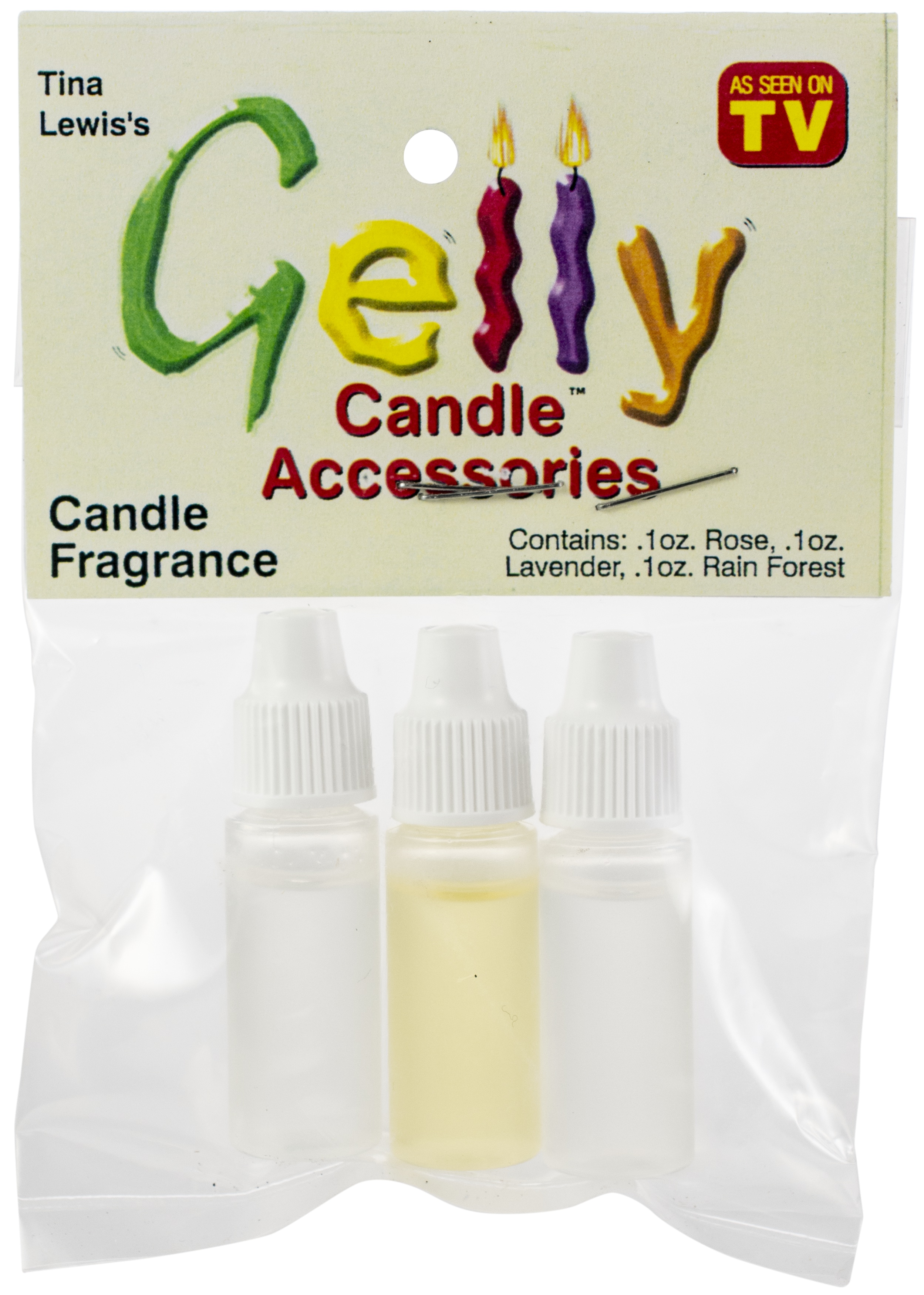 Gelly Candle Fragrance Assortment .1oz 3/Pkg-Rose, Lavender & Rainforest, Pk 3 - image 1 of 2