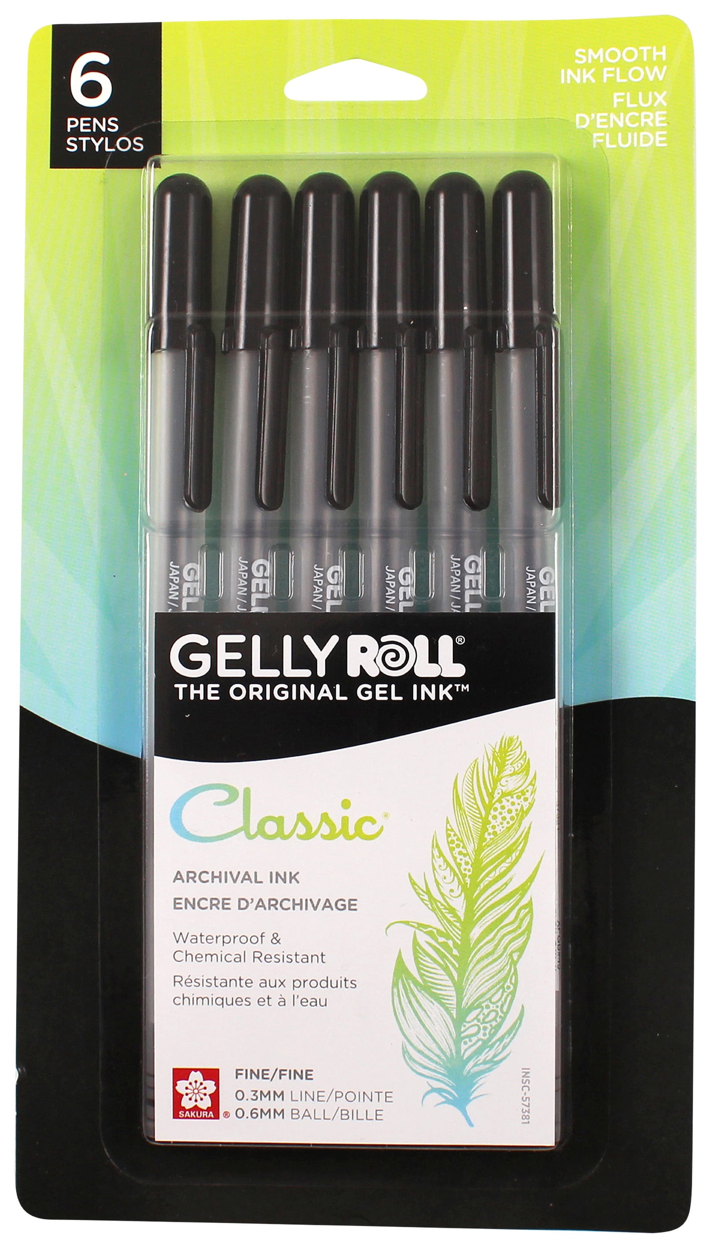 Twirly Whirlys 4-24 & 2-36 Assorted Black & Silver - 6 Pack (6 Per Package