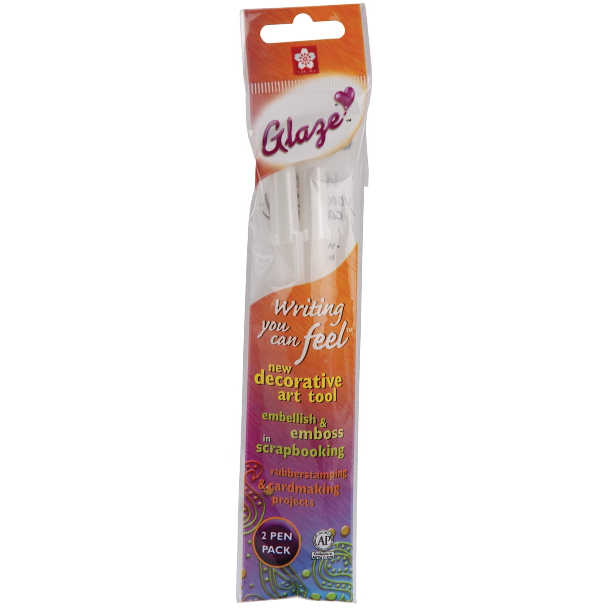 Gelly Roll Glaze Bold Point Pens 2/PkgWhite Opaque