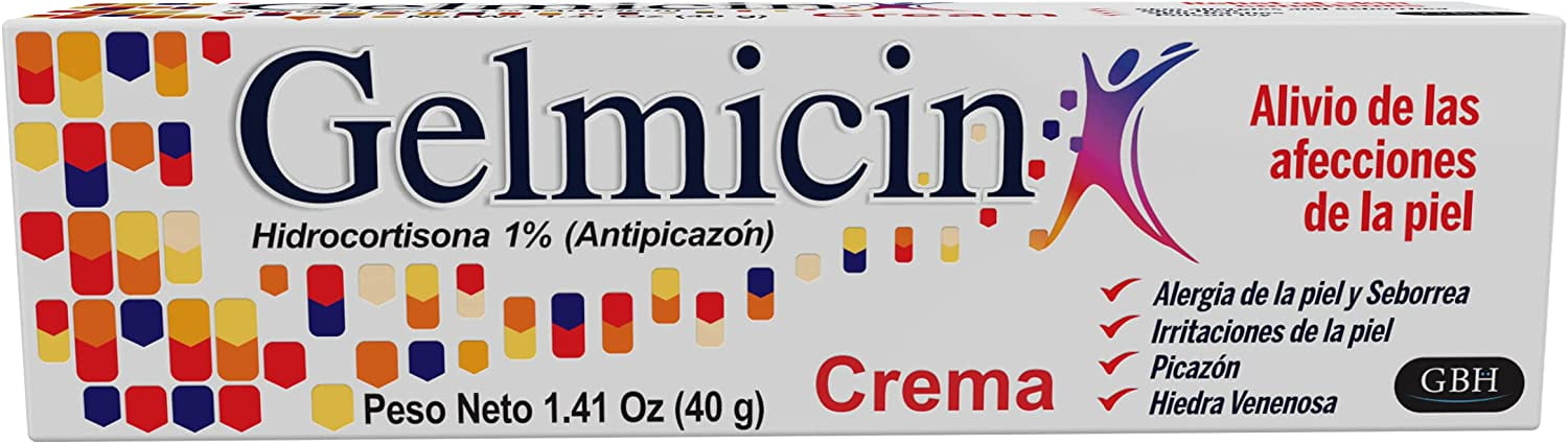 Gelmicin Hydrocortisone 1 Cream 1.41oz 40g Walmart