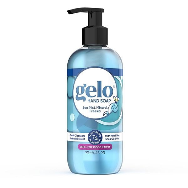 Gelo: Gel Hand Soap Bottle Sea Mist, 10 Fo