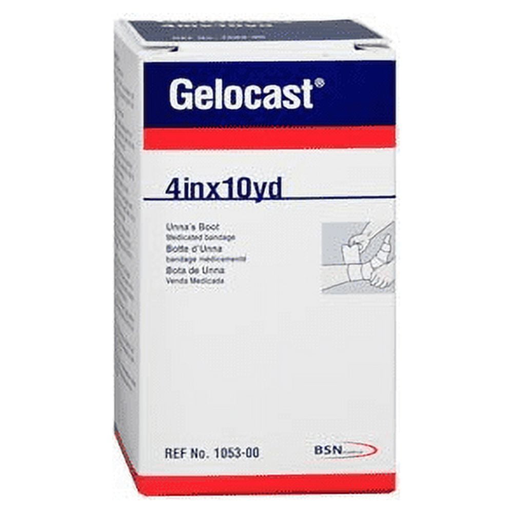 Gelocast Unna's Boot Adhesive Fabric Sterile Medicated Bandage, 4 in x