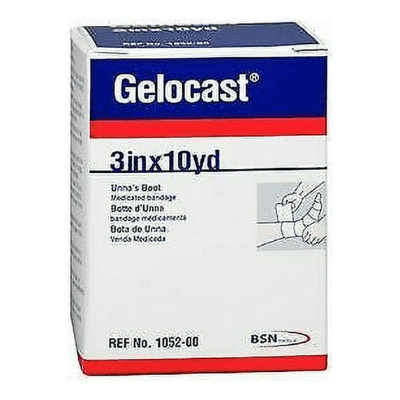 Gelocast Unna's Boot Adhesive Medicated Bandages 3inX10yd, 1ct, 2-Pack