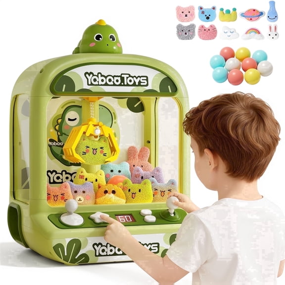 Gelomee Claw Machine for Kids Girls, Dinosaur Vending Machine Toy for Boys, Christmas Party Birthday Gift for Aged 3 to 12 Year Old