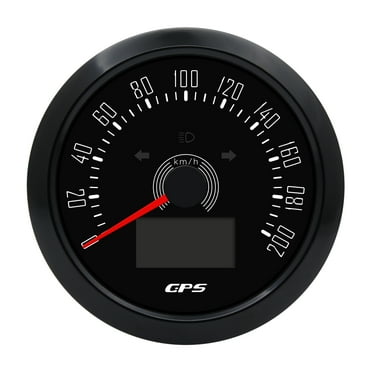 Geloo 55793 GPS Speedometer 0-200KM/H Multifunction Gauge for Boats RVs Cars Vehicles