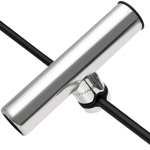 Geloo Fishing Rod Holder for Boat Stainless Steel Marine Clamp-on Rod Holder