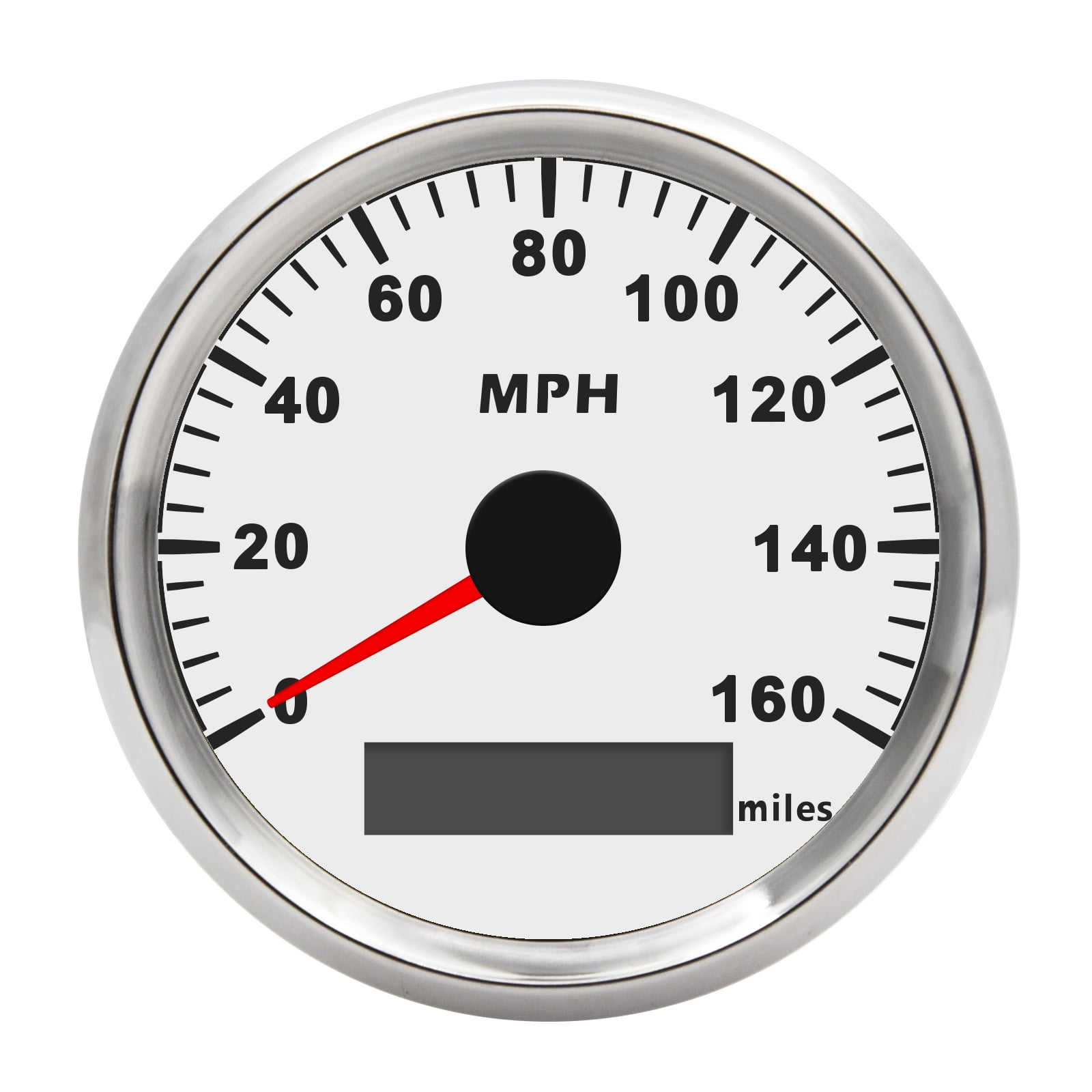 Geloo GPS Speedometer 0-160 MPH Speedometer Gauge Odometer for Car Boat  Truck ATV Motorcycle 85mm
