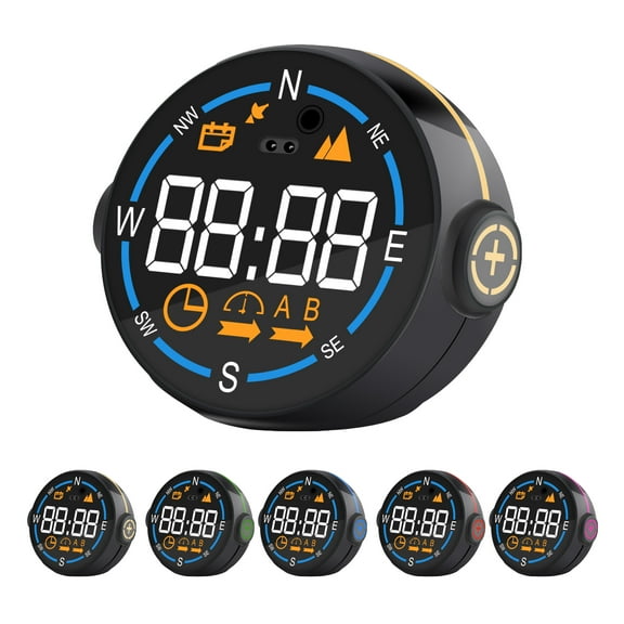 Geloo GPS Speedometer for Car, KM/H & MPH Digital Speedometer Head Up Display with Altimeter, Driving Direction, Overspeed Alarm, Gesture Switching Interfaces, USB Plug and Play, for Off-Road All Car
