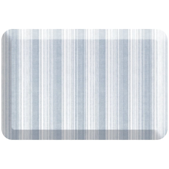 Gelpro Designer Comfort Mat - Linen Lines Chambray Breeze - 20x30
