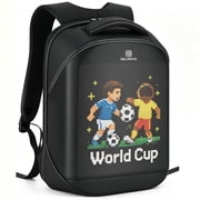 Gelrova Programmable LED Backpack, Water-Resistant Hard Shell Smart Laptop Bag, Black
