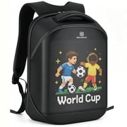 Gelrova Programmable LED Backpack, Water-Resistant Hard Shell Smart Laptop Bag, Black