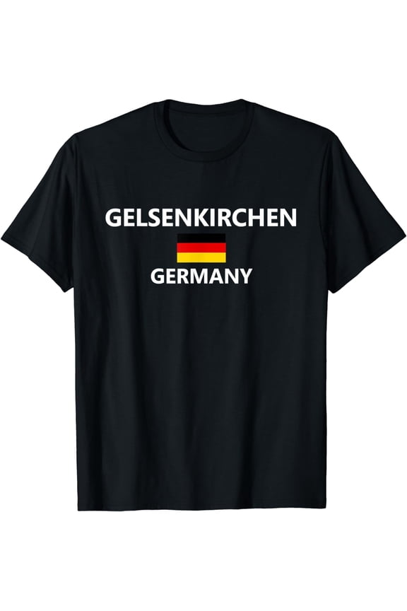 Gelsenkirchen Germany German Flag, City T-Shirt mens t aghirt men,black,women,misfits,journey ,boys
