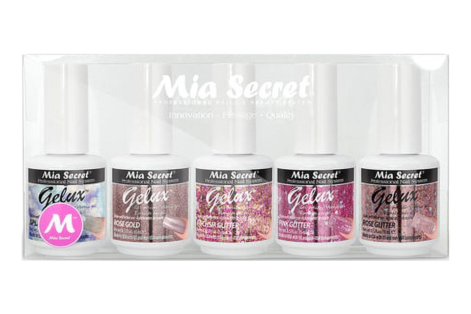 Gelux Soak-off Gel Polish Collection GLITTER EXPLOSION